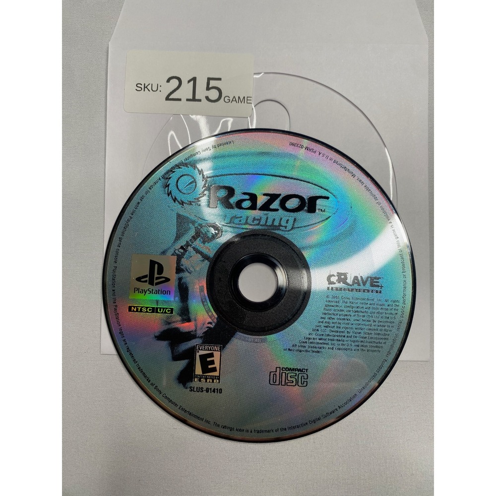 Razor Racing Sony PlayStation 1 PS1 Game Disc